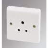Outlet 😍 MK Logic Plus 5A 1-Gang Unswitched Round Pin Plug Socket White 🤩 1 Outlet 😍 MK Logic Plus 5A 1-Gang Unswitched Round Pin Plug Socket White 🤩 -Deals Sockets Store 11412 P