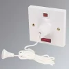 Wholesale 😀 MK 50A 1-Way Pull Cord Switch White with Neon 🥰 -Deals Sockets Store 12094 P