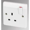 Discount 😉 MK Logic Plus 13A 1-Gang DP Switched Plug Socket White 🔔 -Deals Sockets Store 14790 P