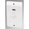 Coupon 💯 MK Logic Plus 50A 2-Gang DP Control Switch White with Neon 😍 -Deals Sockets Store 15973 P