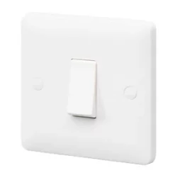 Best Pirce 👏 MK Base 10AX 1-Gang 1-Way Light Switch White 🌟