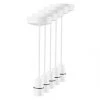 Best Sale 😉 MK 6" Pendant Set BC White 5 Pack 😉 -Deals Sockets Store 2178H P