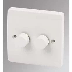 Coupon ???? MK Logic Plus 2-Gang 2-Way Dimmer Switch White ????