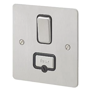 Best reviews of 👍 MK Edge 13A Switched Fused Spur Brushed Stainless Steel with Black Inserts ⌛ 3 Best reviews of 👍 MK Edge 13A Switched Fused Spur Brushed Stainless Steel with Black Inserts ⌛