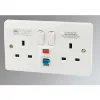 Outlet 🔥 MK Logic Plus 13A 2-Gang DP Switched Active Socket White 🌟 -Deals Sockets Store 23064 P