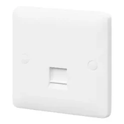 Hot Sale 🎁 MK Base RJ45 Ethernet Socket White with White Inserts 👍