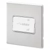 Outlet ???? MK Aspect 10A 1-Gang 3-Pole Fan Isolator Switch Brushed Stainless Steel with White Inserts ???? -Deals Sockets Store 300FF P