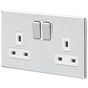 Best reviews of ๐ MK Aspect 13A 2-Gang DP Switched Plug Socket Polished Chrome with White Inserts ๐ฏ 3 Best reviews of ๐ MK Aspect 13A 2-Gang DP Switched Plug Socket Polished Chrome with White Inserts ๐ฏ