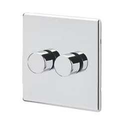 Budget ???? MK Aspect 2-Gang 2-Way Dimmer Switch Polished Chrome ⌛
