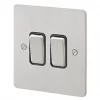 Coupon 💯 MK Edge 20AX 2-Gang 2-Way Light Switch Brushed Stainless Steel with Black Inserts 😍 1 Coupon 💯 MK Edge 20AX 2-Gang 2-Way Light Switch Brushed Stainless Steel with Black Inserts 😍 -Deals Sockets Store 332FF P