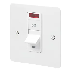 Discount 🥰 MK Edge 32A 1-Gang DP Control Switch White with Neon with Colour-Matched Inserts ⌛ 3 Discount 🥰 MK Edge 32A 1-Gang DP Control Switch White with Neon with Colour-Matched Inserts ⌛
