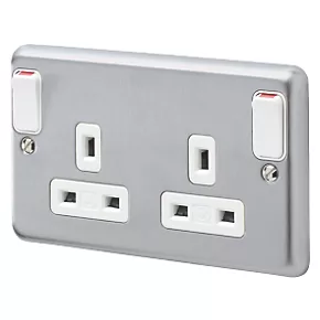 Top 10 ❤️ MK Albany Plus 13A 2-Gang DP Switched Plug Socket Brushed Stainless Steel with White Inserts ⌛ 3 Top 10 ❤️ MK Albany Plus 13A 2-Gang DP Switched Plug Socket Brushed Stainless Steel with White Inserts ⌛