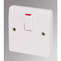 Cheap 🤩 MK Logic Plus 20A 1-Gang DP Control Switch White 😍