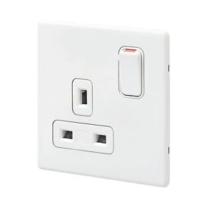 Best Pirce ???? MK Aspect 13A 1-Gang DP Switched Plug Socket White with Colour-Matched Inserts ???? 3 Best Pirce ???? MK Aspect 13A 1-Gang DP Switched Plug Socket White with Colour-Matched Inserts ????