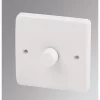 Buy 🔔 MK Logic Plus 1-Gang 2-Way Dimmer Switch White 💯 -Deals Sockets Store 48466 P