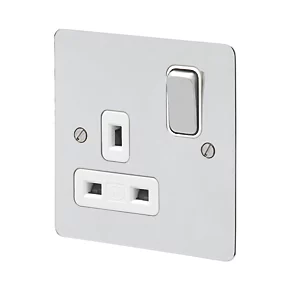 Cheapest ๐ฅฐ MK Edge 13A 1-Gang DP Switched Plug Socket Polished Chrome with White Inserts ๐ 3 Cheapest ๐ฅฐ MK Edge 13A 1-Gang DP Switched Plug Socket Polished Chrome with White Inserts ๐