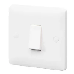 Discount ✔️ MK Base 10AX 1-Gang 2-Way Light Switch White ✔️