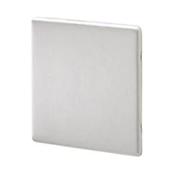 Discount 🛒 MK Aspect 1-Gang Blanking Plate Brushed Stainless Steel 😉