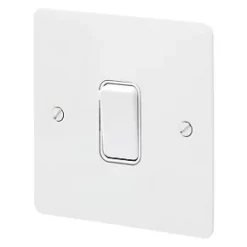 Cheap 🎁 MK Edge 20AX 1-Gang 2-Way Light Switch White with Colour-Matched Inserts 🔔