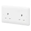 Buy 💯 MK Base 13A 2-Gang Unswitched Socket White with White Inserts ❤️ 1 Buy 💯 MK Base 13A 2-Gang Unswitched Socket White with White Inserts ❤️ -Deals Sockets Store 543PF P