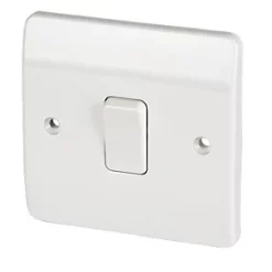 Cheapest 👍 MK Logic Plus 10AX 1-Gang 1-Way Light Switch White 5 Pack 🎁 -Deals Sockets Store 54564 A2