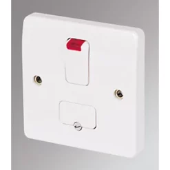 Hot Sale 🔥 MK Logic Plus 13A Switched Fused Spur & Flex Outlet with Neon White 🛒