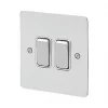 Hot Sale 🔥 MK Edge 20AX 2-Gang 2-Way Switch Polished Chrome with White Inserts 🔔 1 Hot Sale 🔥 MK Edge 20AX 2-Gang 2-Way Switch Polished Chrome with White Inserts 🔔 -Deals Sockets Store 621FF P