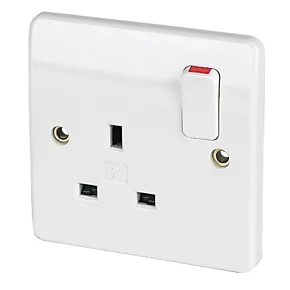 Wholesale โ๏ธ MK Logic Plus 13A 1-Gang DP Switched Plug Socket White 5 Pack ๐ 4 Wholesale โ๏ธ MK Logic Plus 13A 1-Gang DP Switched Plug Socket White 5 Pack ๐ - Image 2