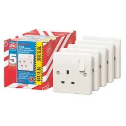 Wholesale โ๏ธ MK Logic Plus 13A 1-Gang DP Switched Plug Socket White 5 Pack ๐ 7 Wholesale โ๏ธ MK Logic Plus 13A 1-Gang DP Switched Plug Socket White 5 Pack ๐ -Deals Sockets Store 65364 A2