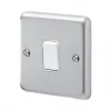Best deal 🔔 MK Albany Plus 10AX 1-Gang 2-Way Switch Brushed Chrome with White Inserts 🔔 2 Best deal 🔔 MK Albany Plus 10AX 1-Gang 2-Way Switch Brushed Chrome with White Inserts 🔔 -Deals Sockets Store 661FF P