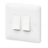 Buy ???? MK Base 10AX 2-Gang 1-Way Light Switch White ???? -Deals Sockets Store 664PF P