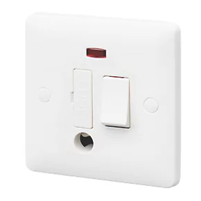 Buy 🌟 MK Base 13A Switched Fused Spur & Flex Outlet with Neon White with White Inserts 🥰 3 Buy 🌟 MK Base 13A Switched Fused Spur & Flex Outlet with Neon White with White Inserts 🥰