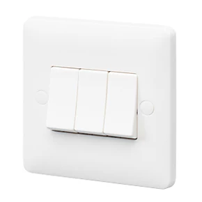 Top 10 ???? MK Base 10AX 3-Gang 1-Way Light Switch White ???? 3 Top 10 ???? MK Base 10AX 3-Gang 1-Way Light Switch White ????