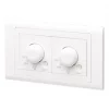 Wholesale โญ MK Essentials 2-Gang 2-Way LED Dimmer Switch White with Colour-Matched Inserts ๐ 2 Wholesale โญ MK Essentials 2-Gang 2-Way LED Dimmer Switch White with Colour-Matched Inserts ๐ -Deals Sockets Store 776HV P