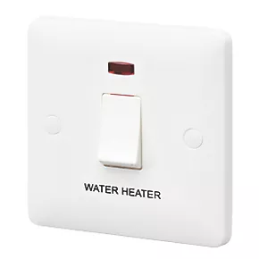 Buy ???? MK Base 20AX 1-Gang DP Water Heater Switch White with Neon with White Inserts ???? 3 Buy ???? MK Base 20AX 1-Gang DP Water Heater Switch White with Neon with White Inserts ????