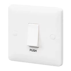 Best deal 😀 MK Base 10A 1-Gang SP Control Switch White with White Inserts 🎁