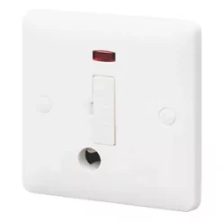 Best Sale 🤩 MK Base 13A Unswitched Fused Spur & Flex Outlet with Neon White with White Inserts 💯