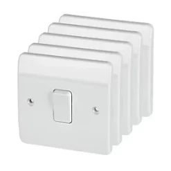 Best reviews of 👍 MK Logic Plus 10AX 1-Gang 2-Way Light Switch White 5 Pack 👍