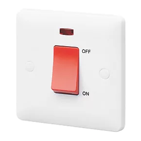 Best Pirce ๐ MK Base 45A 1-Gang DP Control Switch White with Neon with Red Inserts ๐งจ 3 Best Pirce ๐ MK Base 45A 1-Gang DP Control Switch White with Neon with Red Inserts ๐งจ