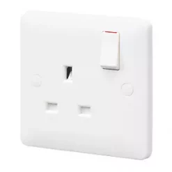Best reviews of 🎁 MK Base 13A 1-Gang SP Switched Socket White with White Inserts 🌟