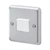 Deals ???? MK Albany Plus 10AX 2-Gang 2-Way Switch Brushed Chrome with White Inserts ???? 1 Deals ???? MK Albany Plus 10AX 2-Gang 2-Way Switch Brushed Chrome with White Inserts ???? -Deals Sockets Store 972FF P