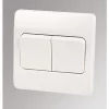 Cheap 🎉 MK Logic Plus 10AX 2-Gang 2-Way Light Switch White 🔥 -Deals Sockets Store 97544 P