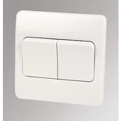 Cheap 🎉 MK Logic Plus 10AX 2-Gang 2-Way Light Switch White 🔥